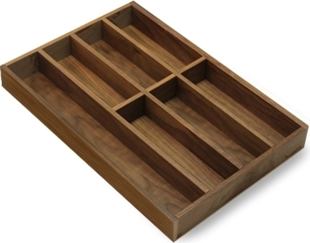 Besteckeinsatz NUSSBAUM 45er Schubl. B 374 x T 472 mm passend für BLUM Legra 16 mm Schubladen