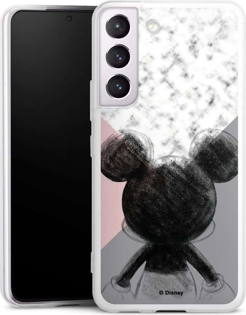 DeinDesign Slim Hülle für Samsung Galaxy S22 Silikon Case Ultra Dünn Handyhülle Disney Marmor Mickey Mouse
