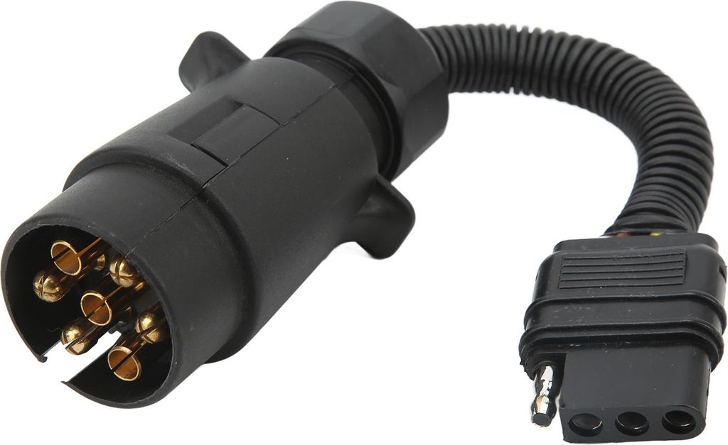 Anhängerdrahtadapter -Stecker 7 -Pin -EU -Runde bis 4 US -Messingverschluss für Wohnmobile für Wohnmobile