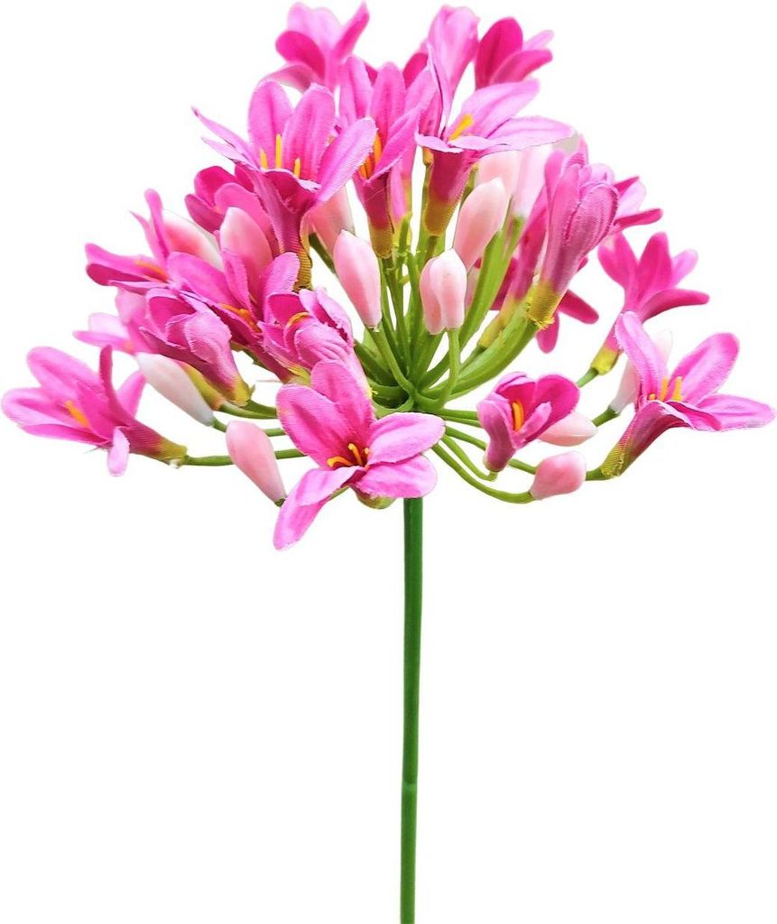 artplants.de Kunstblume Agapanthus OMOLON, rosa, 75cm - Plastikblume