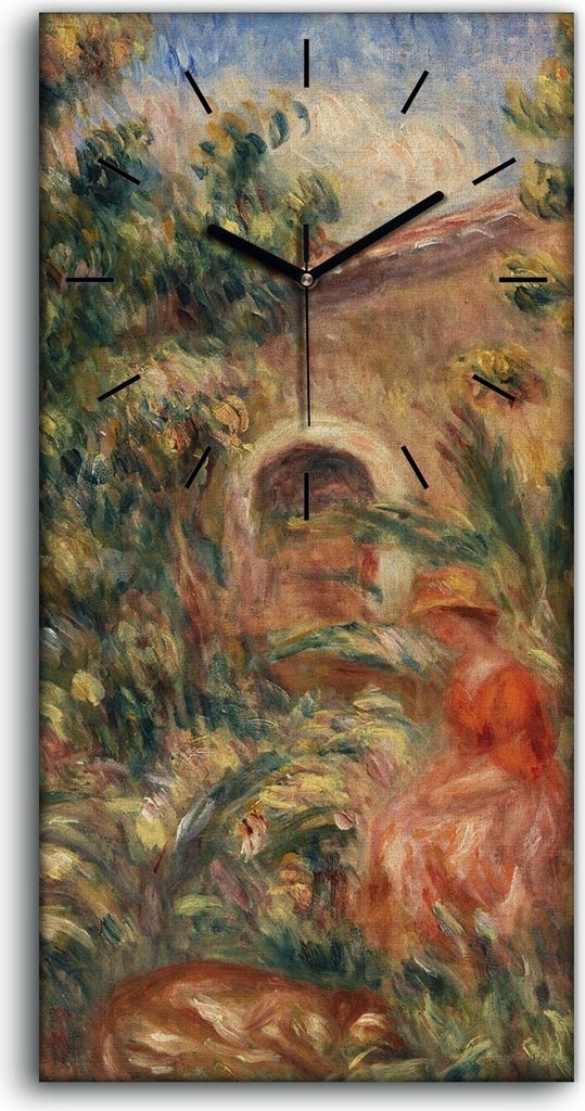 Leinwand Uhr Küche Wohnzimmer Bild 30x60 Malerei Abstrakte Wald Bäume Frauen - schwarze Hände
