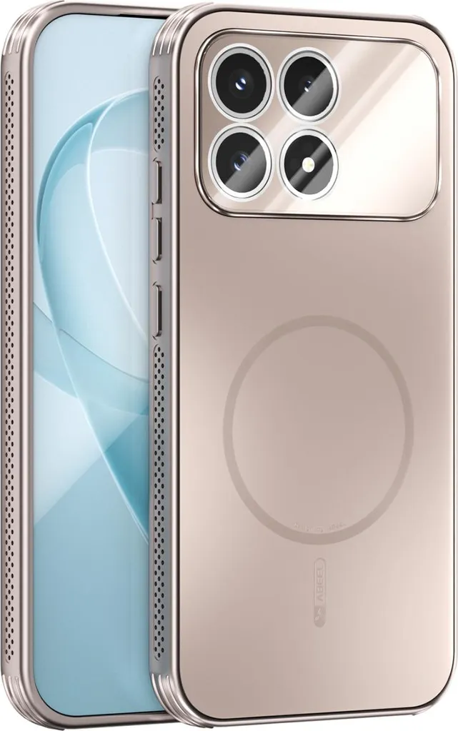 Custodia Protettiva Poco F8 Pro Redmi K90 - Oro Magnetica Opaca