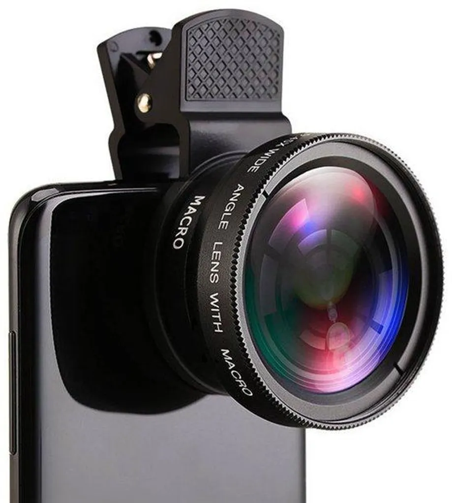 Objectif smartphone 2-en-1 grand angle et macro HD avec étui Pro-Lens