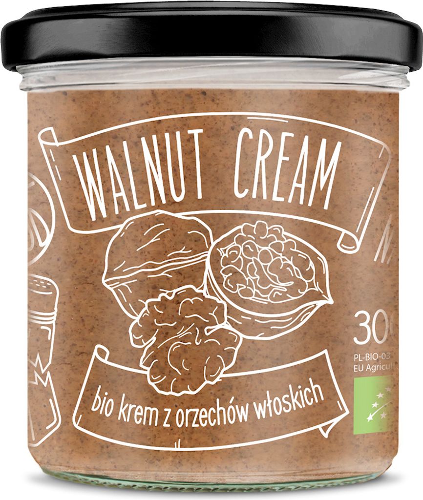 Creme aus gerösteten Walnüssen, 100 % , 300 g – DIET-FOOD Produktbild 