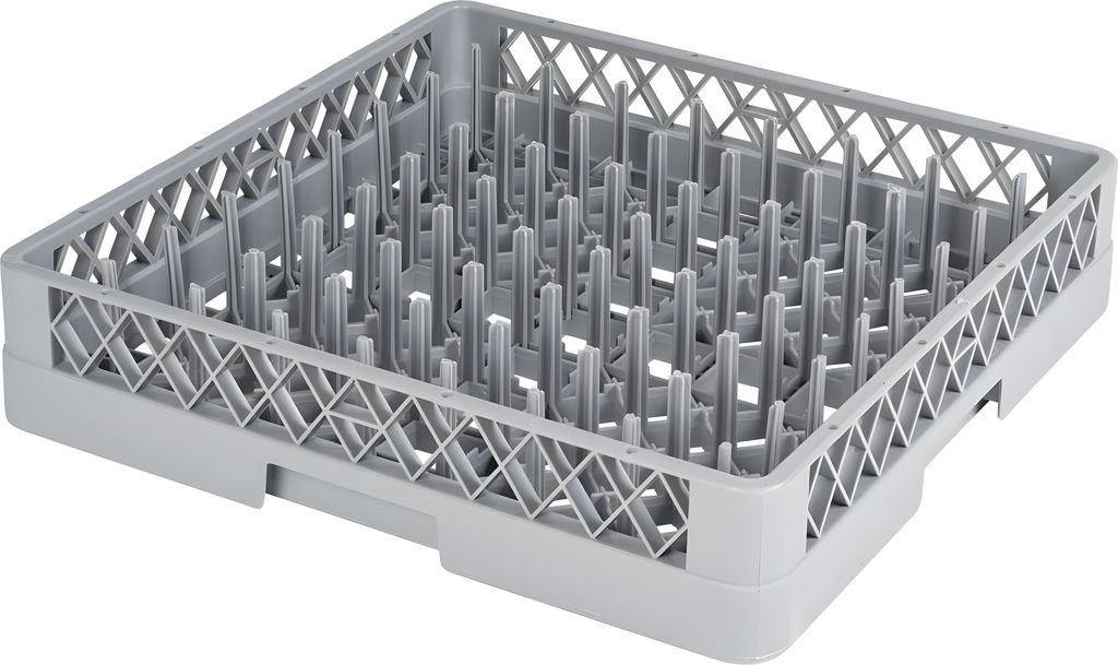 MORLEOS Spülkorb 50x50 für Gastro Spülmaschine – Tellerspülkorb 49x49x10 cm mit 64 Fingern – Geschirrkorb für Restaurant Hotel Catering ...