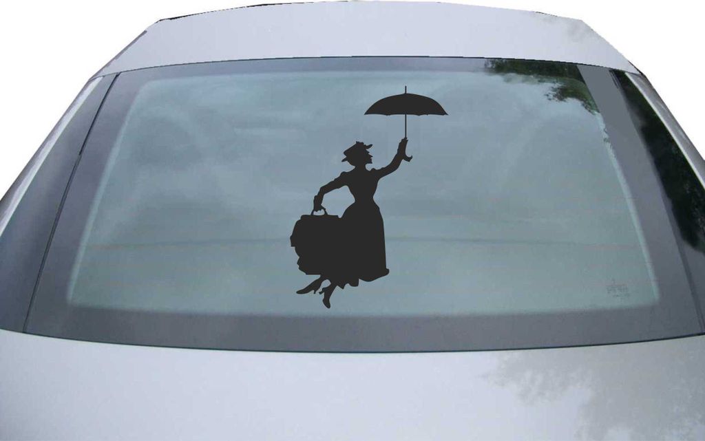 Indigos UG - Aufkleber Heckscheibe & Motorklappe DE6349 - schwarz - 600x428 mm - mom umbrella - Auto Scheiben Fenster Heckklappe Tuning Racing JDM ...
