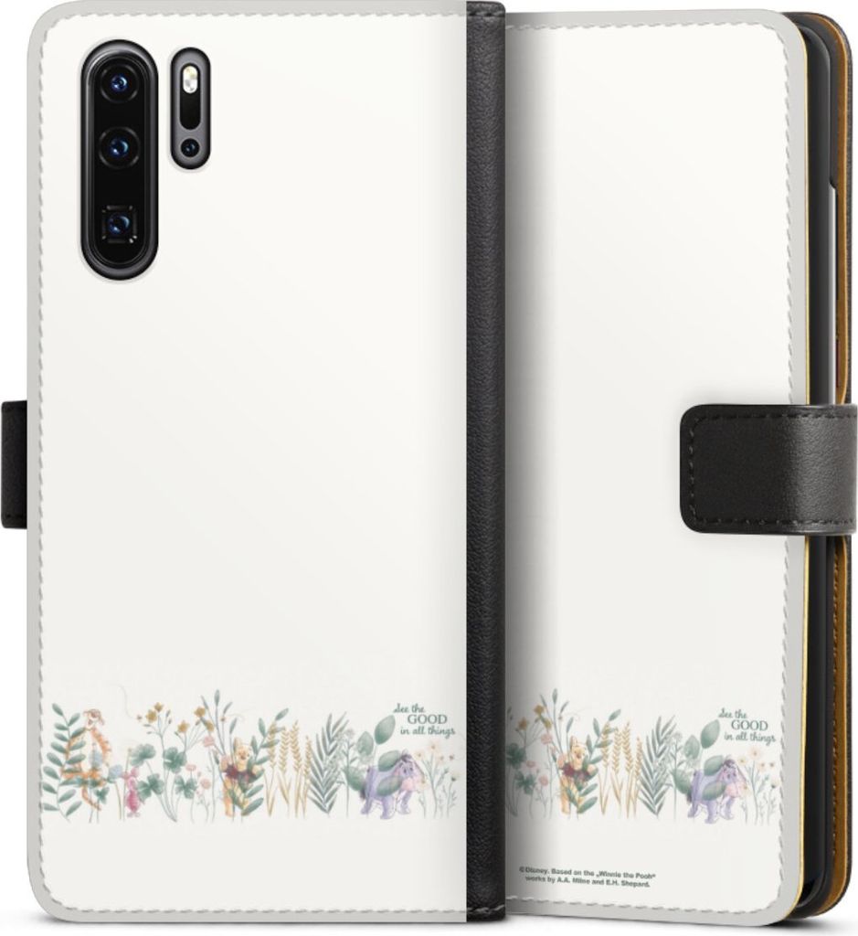 DeinDesign Klapphülle für Huawei P30 Pro New Edition Handytasche Lederhülle Tasche Disney Winnie Puuh Eukalyptus