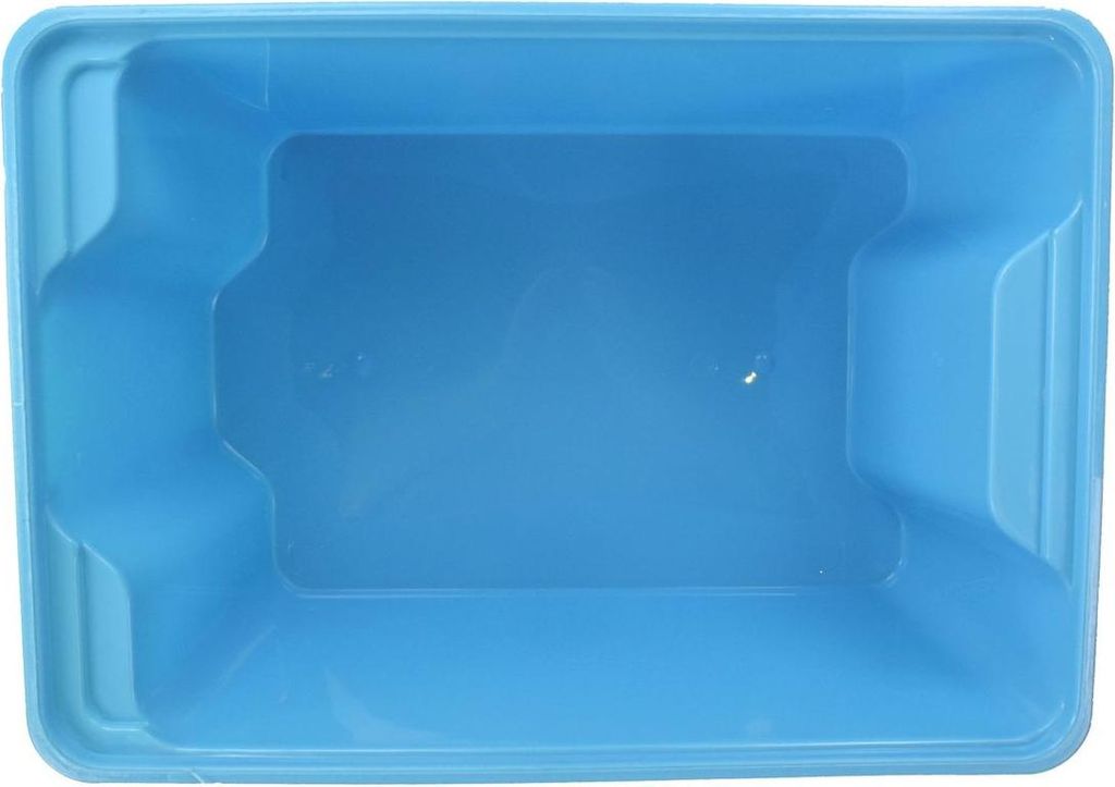 Aufbewahrungsbox 20L 37,5x27,5x19,5cm aus Kunststoff 4 Farben Stapelbox, Farbe:blau