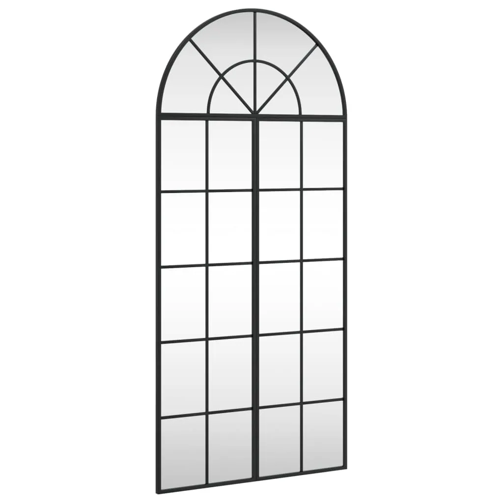 Specchio vidaXL Nero Curvo 60x130cm | Eleganza Minimal in Ferro
