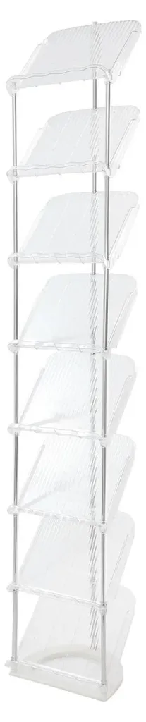 Étagère à chaussures verticale pour entrée encombrée - 8 niveaux blanc