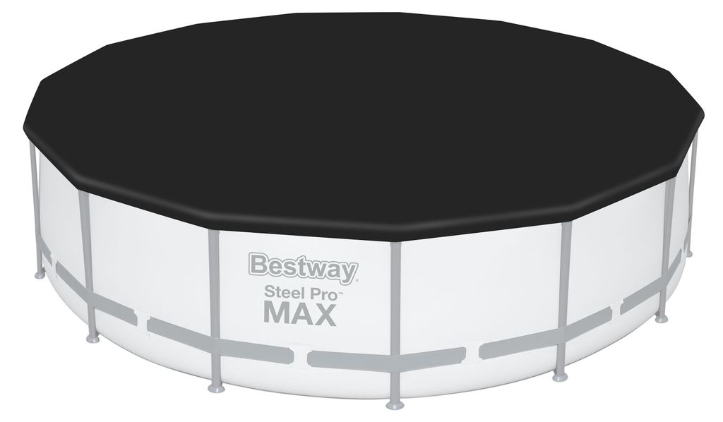 Bestway® Bâche de couverture PVC Ø 470 cm, noire, ronde Image du produit 