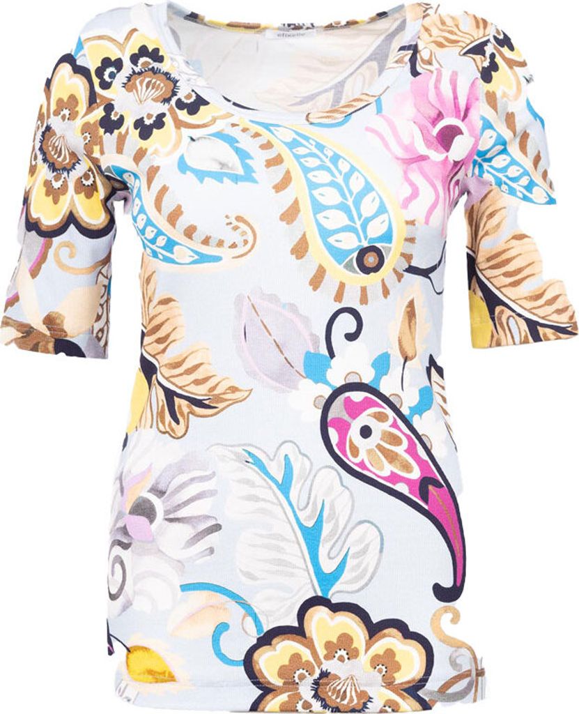 T-Shirt 1013 bleu/bubble gum/bunt Größe 50