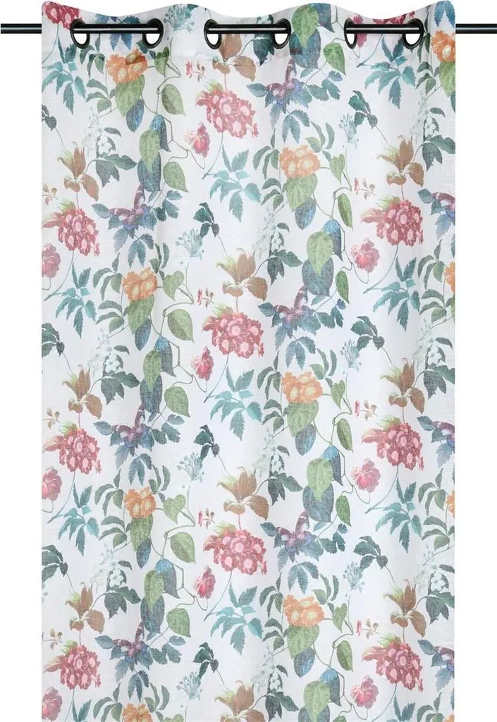 STOF Tenda Jungle 140x260cm Bianca con Foglie e Farfalle Colorate