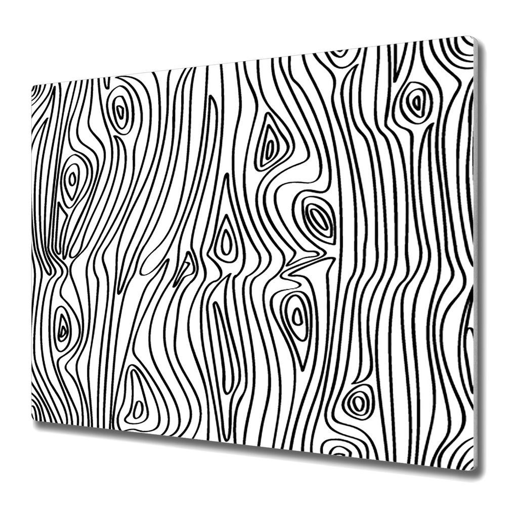 Küche Schneidebrett - Glas Schneidebrett - Herd Abdeckung -Imitation Holz