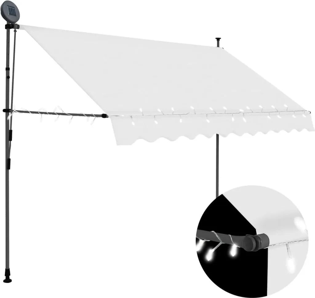 Tenda da Sole 300 cm Crema Maison Exclusive Manuale con LED - Offerta