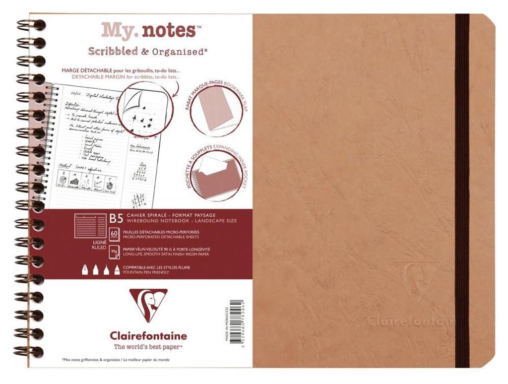 AGE BAG MY.NOTES 25x19 60Bl lin bn