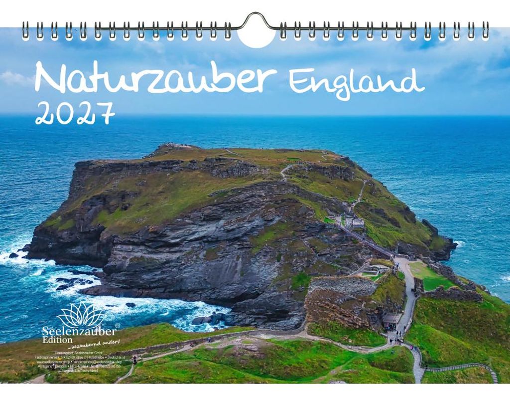 Naturzauber England DIN A4 Kalender für 2027 Landschaft Natur Reise Land Urlaub - Seelenzauber