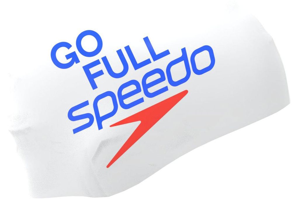 Silikon-Badekappe SLOGAN PRT CAP AU/AF/AM, Speedo