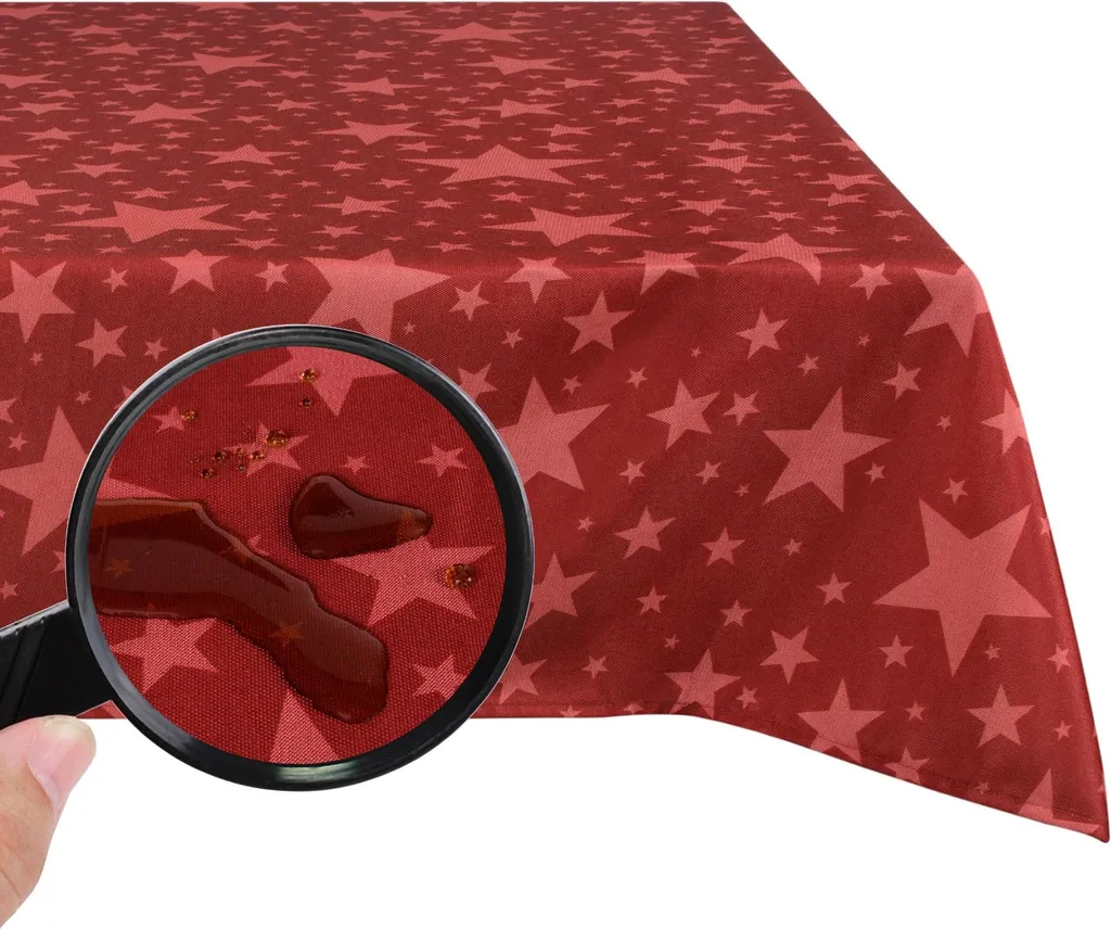 Tovaglia Natalizia Antimacchia 140x300 cm in Teflon Impermeabile