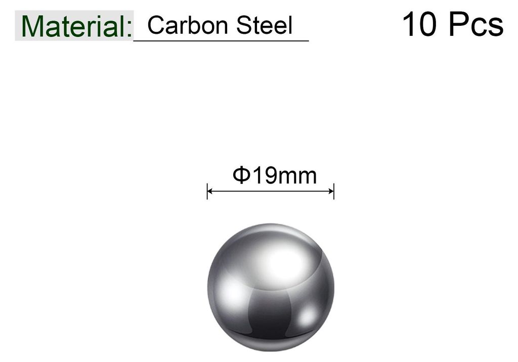 10 Stš¹ck 19mm Kohlenstoff Stahl Lagerung Kugeln Pr?zision Poliert