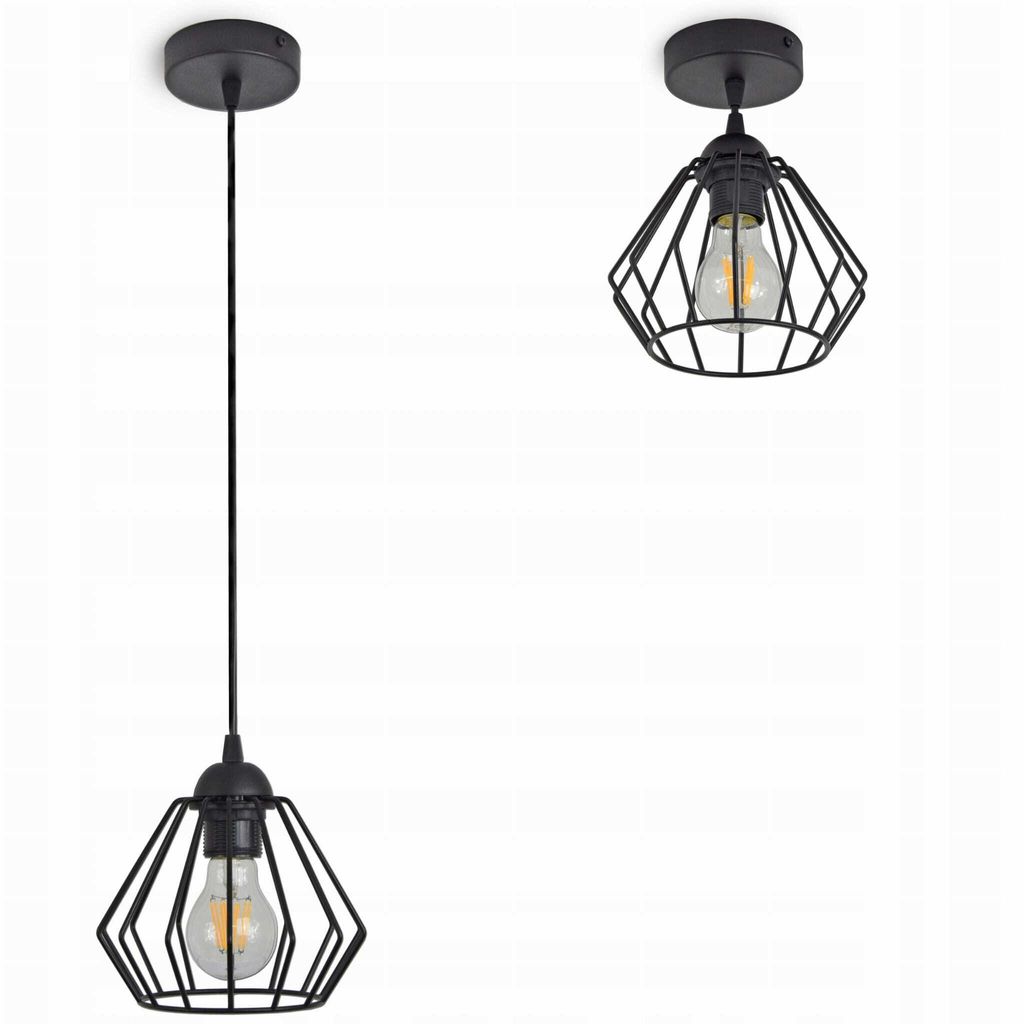Luxolar Led Pendelleuchte aus Metal Draht im Edison-Stil Produktbild 