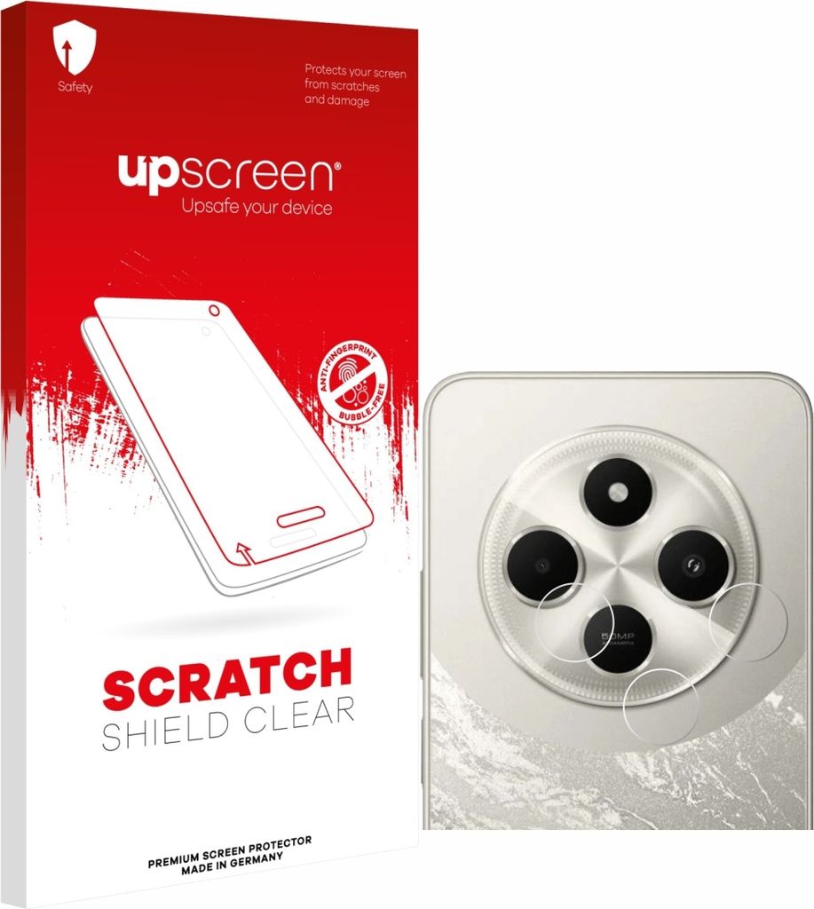 upscreen Schutzfolie für Xiaomi Poco C75 (NUR Kameraschutz) Displayschutz Displayschutzfolie Folie Klar Transparent