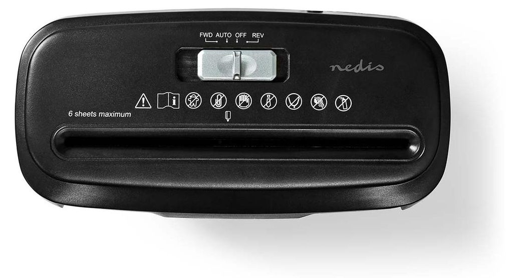Nedis Aktenvernichter - Streifenschnitt - 6x A4-Seiten - 10 Produktbild 