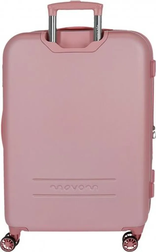 Valise rigide MOVOM Riga 108L rose à 4 roues multidirectionnelles - 3