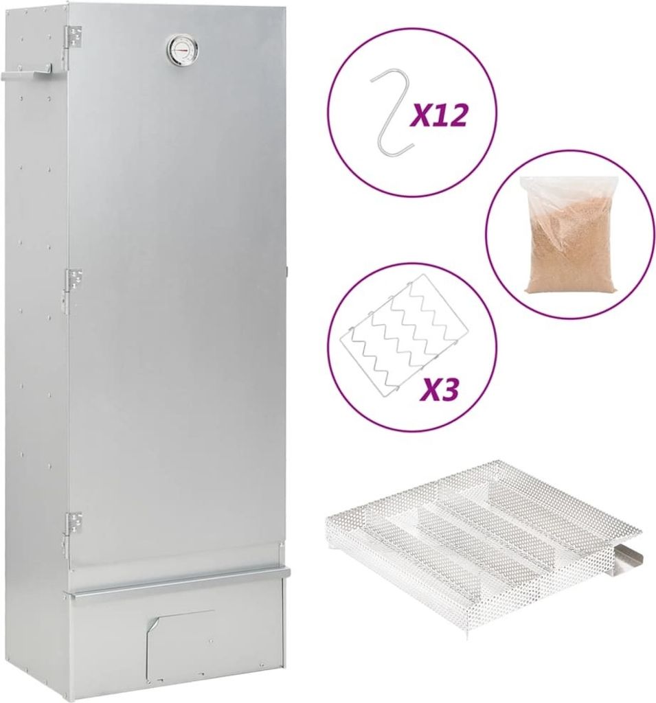 Räucherofen mit Kaltrauchgenerator Verzinkter Stahl