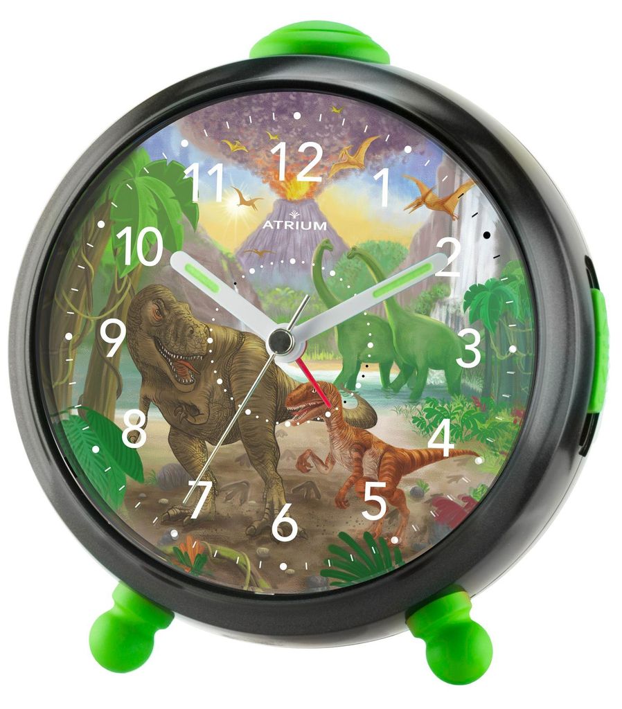 ATRIUM Kinderwecker Wecker Analog Quarz T-Rex Time Jungen Produktbild 