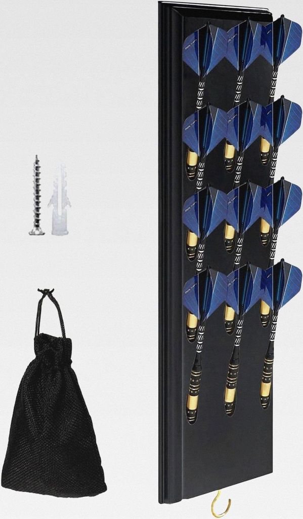 Dart Halter Wandmontage - Platzsparender Organizer Wandhalterung,12 Darts Präsentationsständer Und Aufbewahrungsregal,Für Organisation Und Wartu...