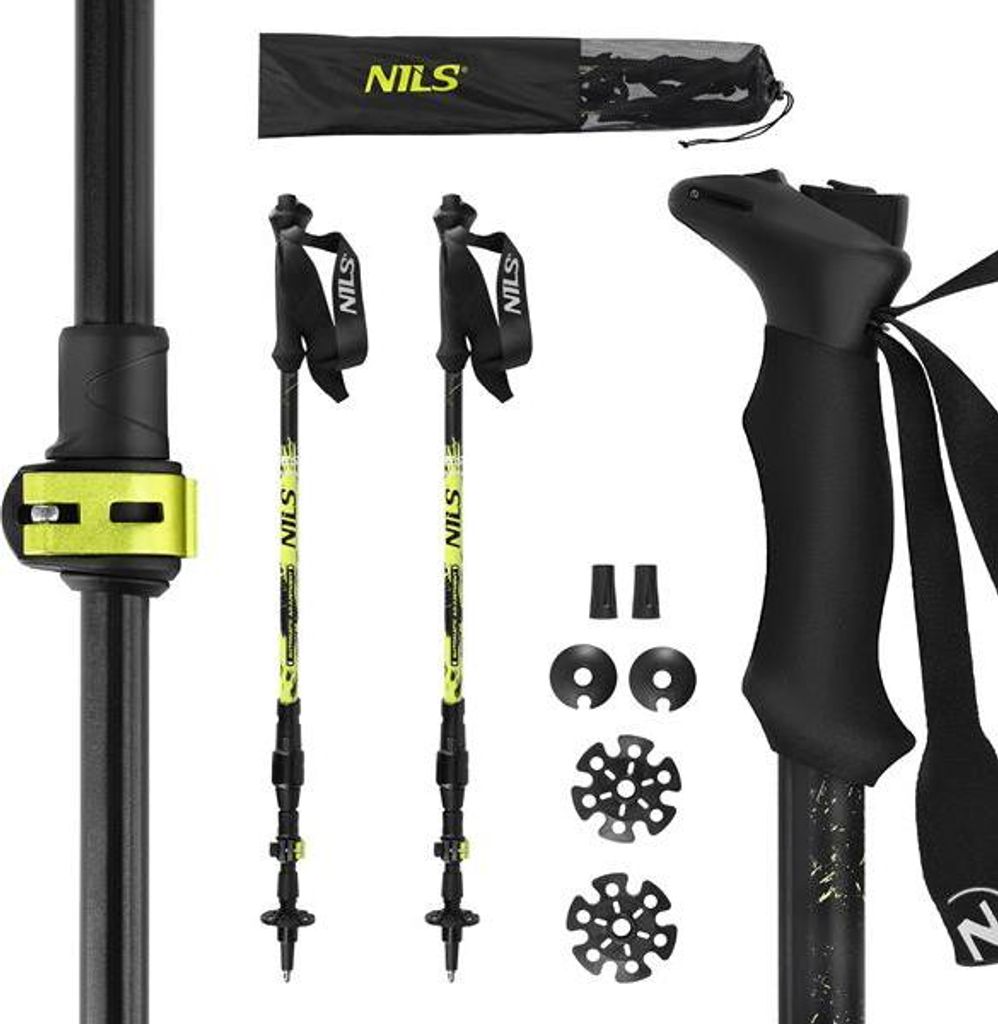 NILS Automatik Trekkingstöcke TK8608, Alu 7075