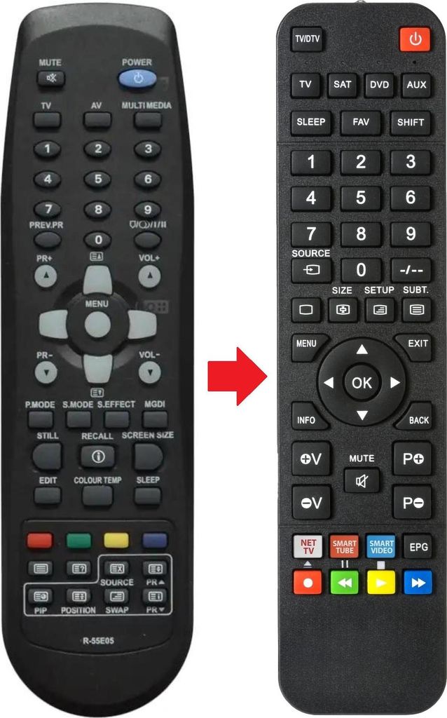 Fernbedienung passend für DAEWOO R-55E05 | R55E05