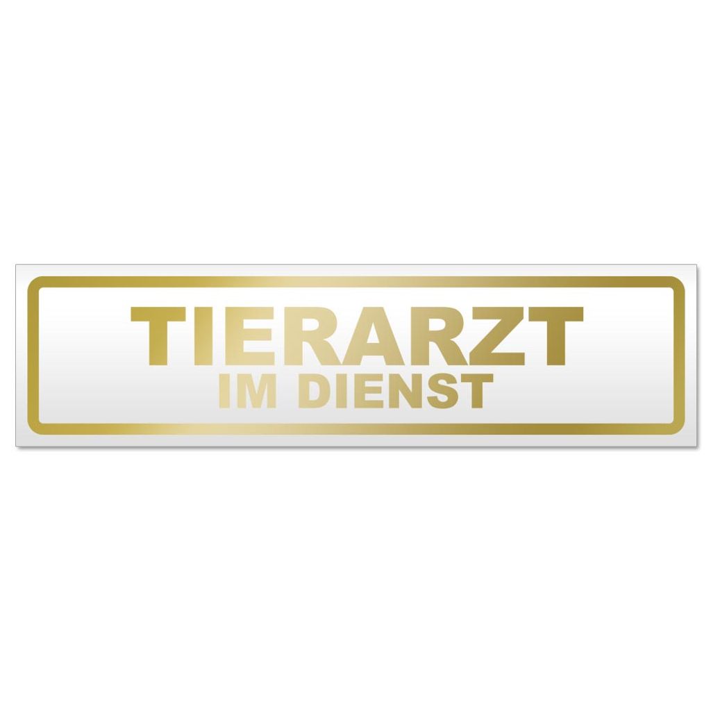 Tierarzt im Dienst Magnetschild Schild magnetisch