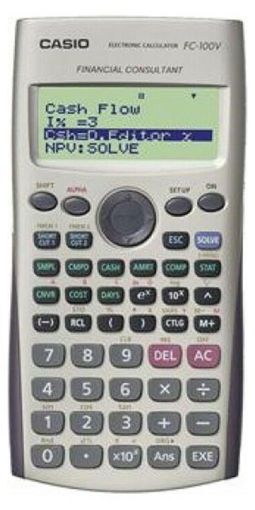 Casio FC-100V, Vrecko, Finančná kalkulačka, 10 Obrázok produktu 
