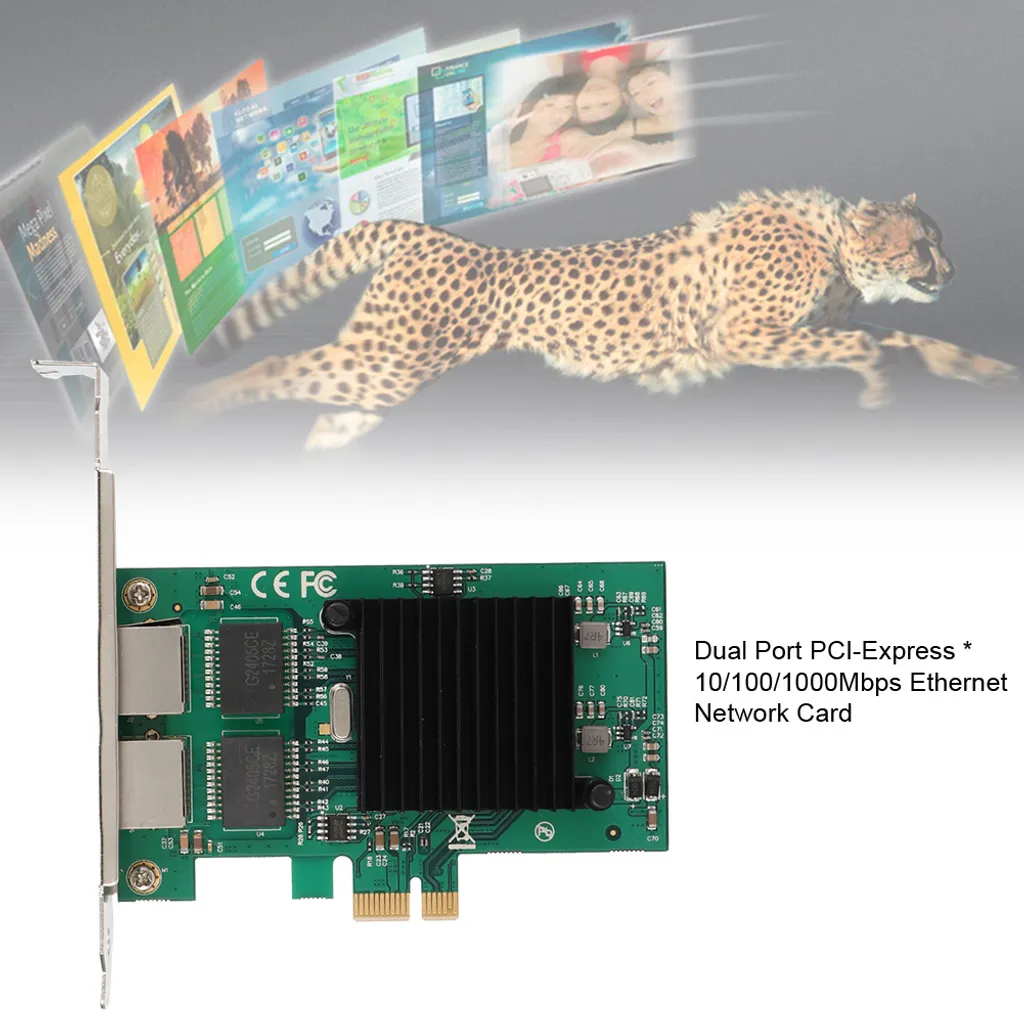 Carte réseau PCI-E Gigabit Ethernet avec puce haute performance 1Gbps
