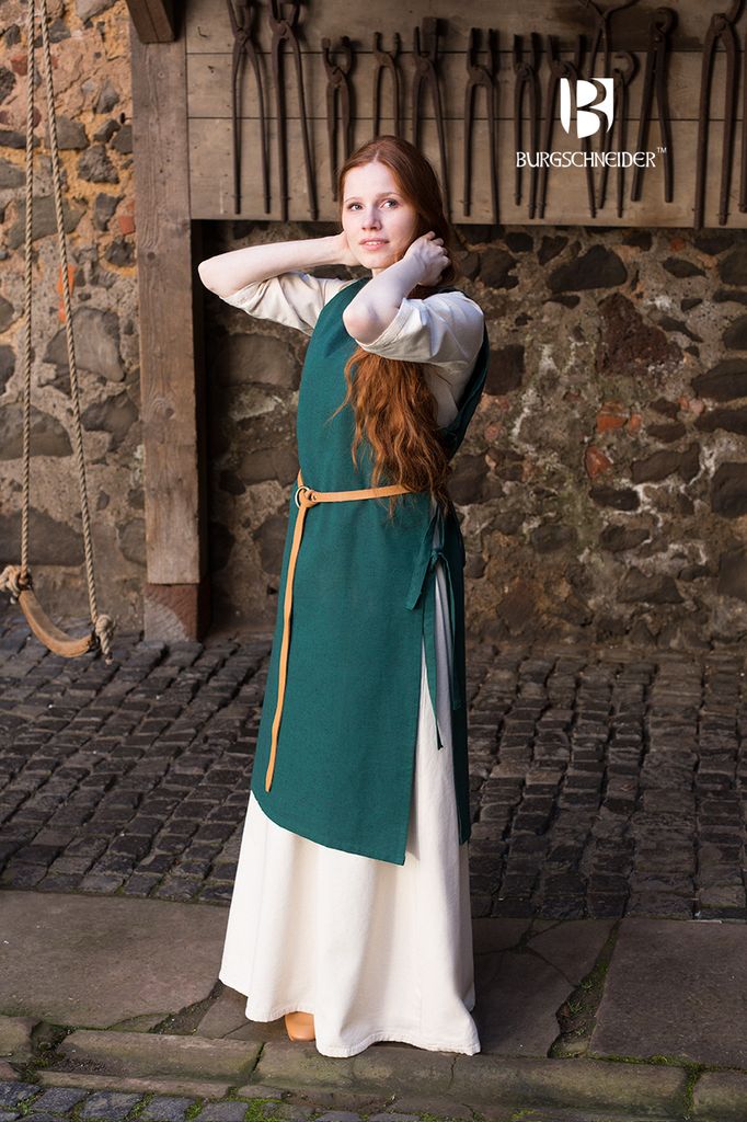 Mittelalter Kleid Typ Überkleid Haithabu Grün XXL Produktbild 