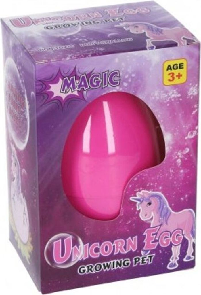 Ei mit wachsendem Einhorn 12 cm
