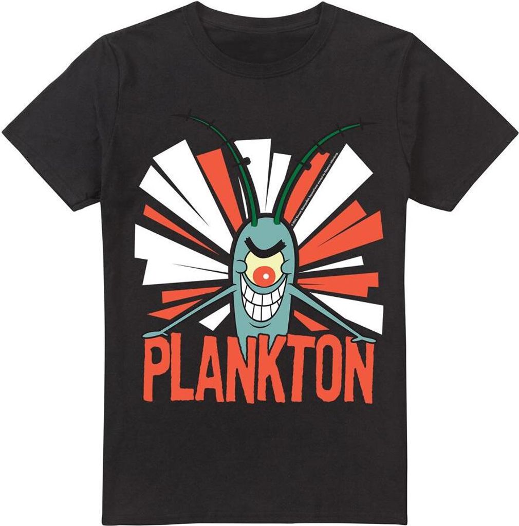 SpongeBob SquarePants - T-Shirt für Herren TV6613 (5XL) (Schwarz)
