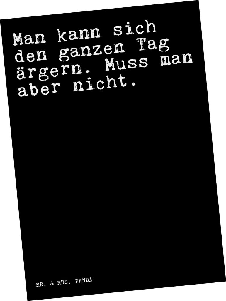 Mr. & Mrs. Panda Postkarte Man kann sich den... - Schwarz - Geschenk, Partner, Ansichtskarten, Postkarten, Sprüche, Grußkarte, Freund, Ansichtska...