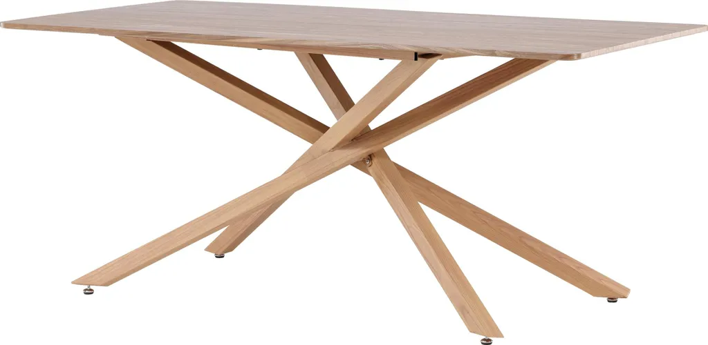 Table Piazza design mocca 180 cm, plateau robuste et finitions soignées