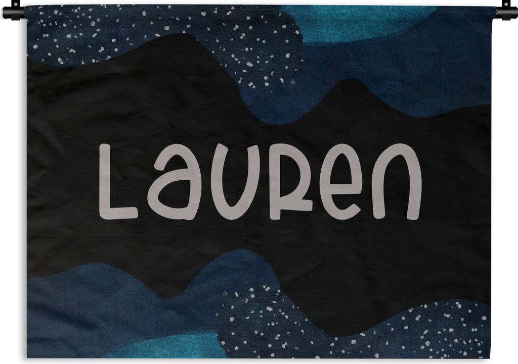 MuchoWow Wandteppich Wandbehang Lauren - Pastell - Mädchen 120x90 cm Tapisserie Dekoration Wandtuch - Wohnen - Aufhänger für die Wand