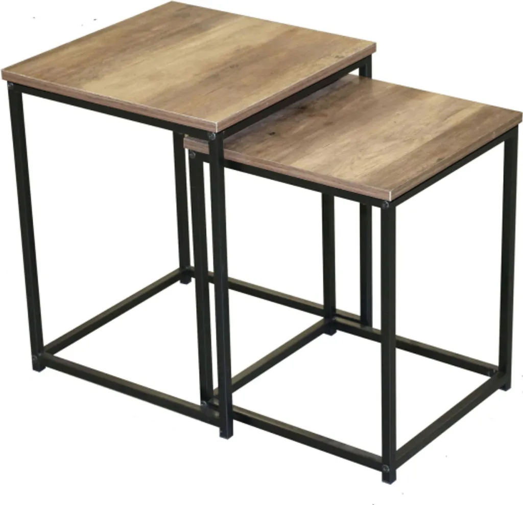 DOCHTMANN Table pliante Joya 2pcs : Lot de tables carrées 40x40x50cm