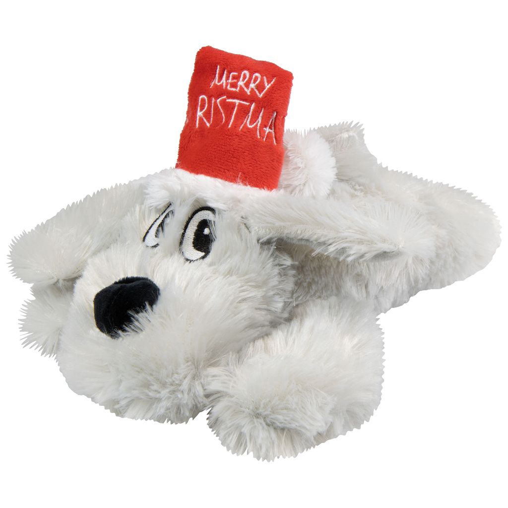 Nobby Weihnachts Schal Für Hunde - Plüsch Schal Mit Klettverschluss 90cm