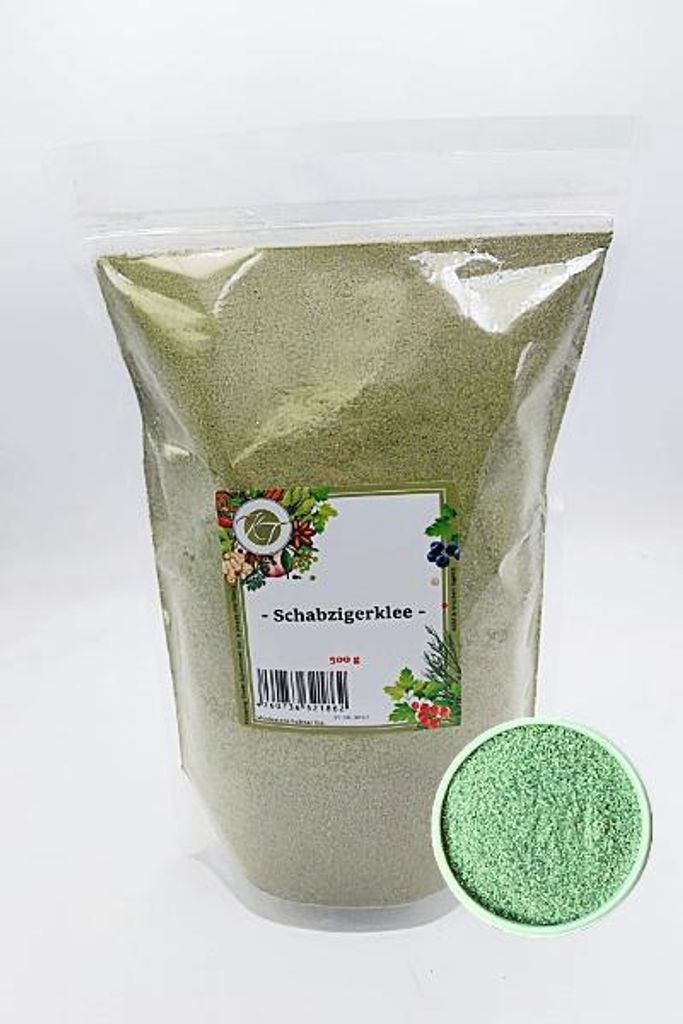 KT 500 g Schabzigerklee gemahlen Käseklee Brotklee Brotgewürz - 1A Qualität