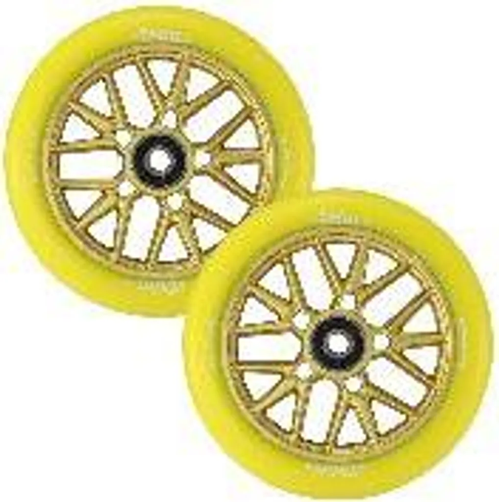 Roues Trottinette Blunt Scooters 120mm Delux Jaune pour Freestyle Pro