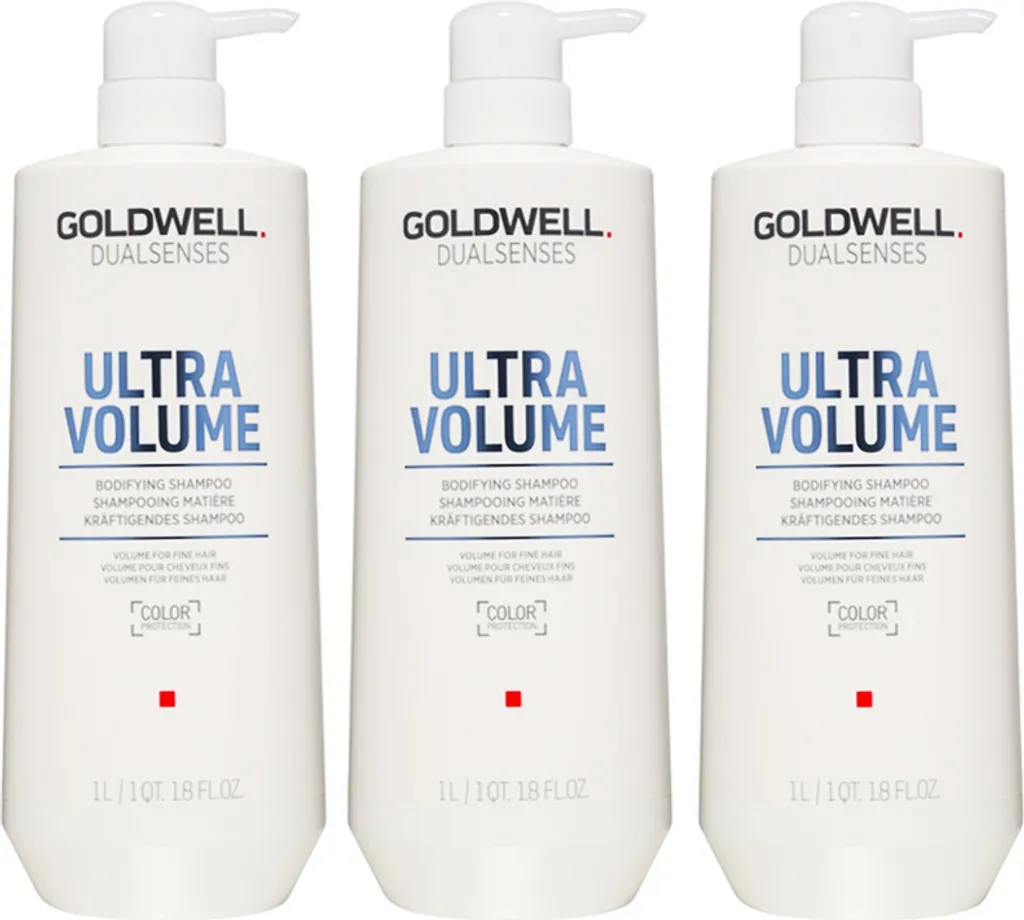 Goldwell Dualsenses Shampooing Volumateur UV 3 x 1000 ml Format Salon