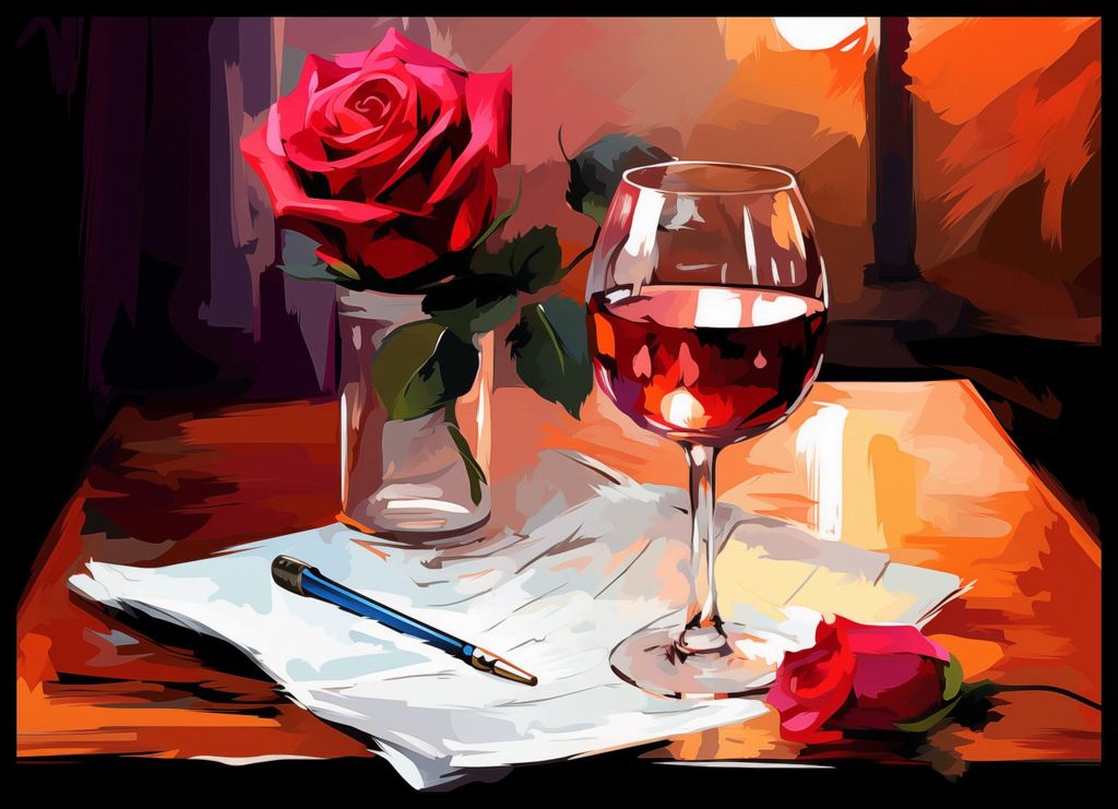 Plakat 70x50cm Poetischer Abend