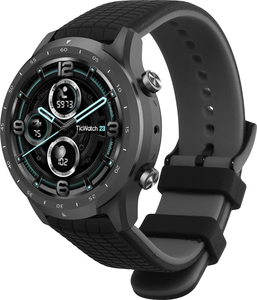 kwmobile Silikon Uhrenarmband für Ticwatch Pro 3 Ultra / Pro 3 / S2 / GTX Armband - Ersatzarmband für Fitnesstracker - Wechselarmband Smartwatch -