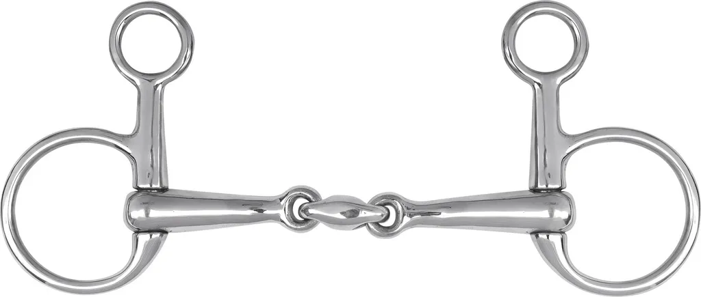Mors de Filet à Double Brisure Waldhausen 16mm x 13.5cm pour Cheval